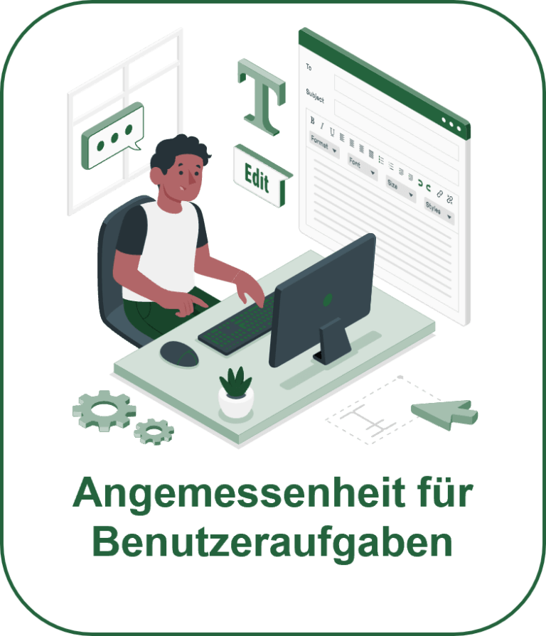 UX Strategie Interaktionsprinzipien Angemessenheit für Benutzeraufgaben