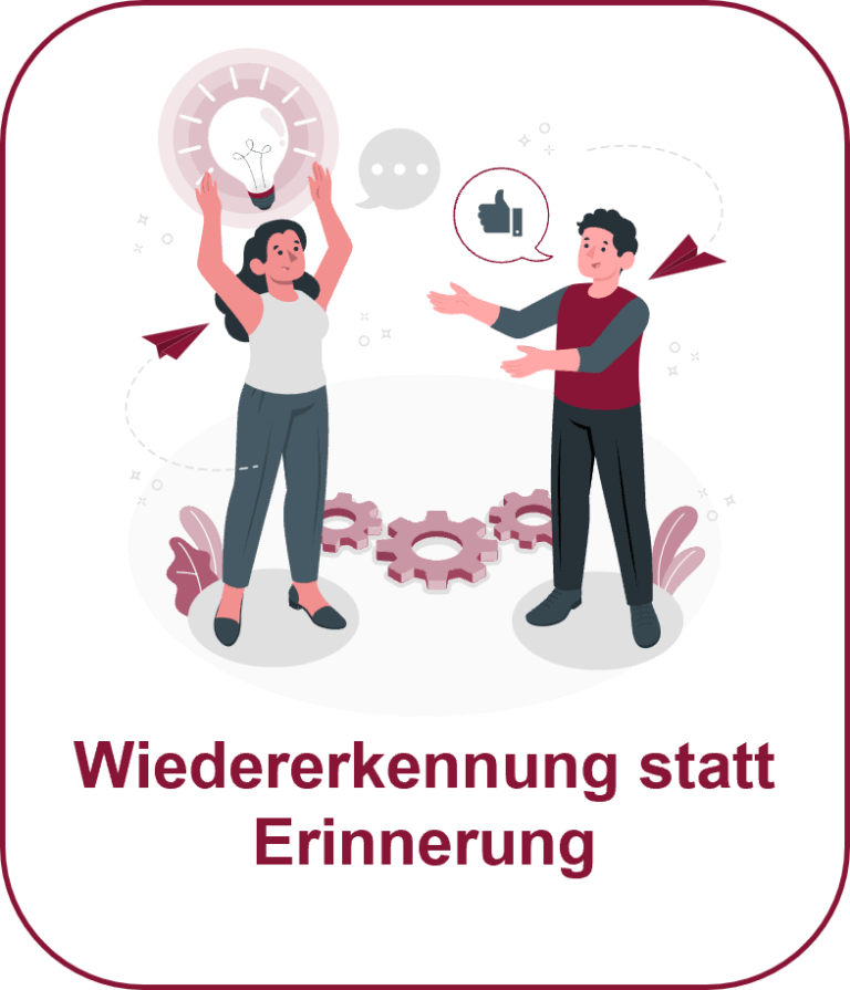 Usability Heuristiken Wiedererkennung statt Erinnerung